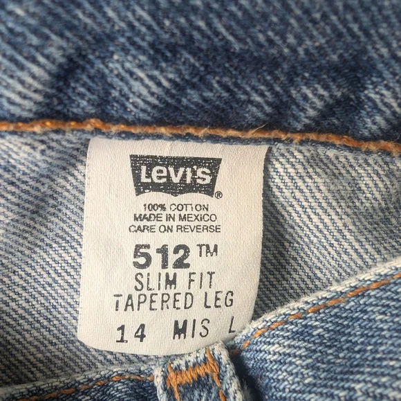 Rare Vintage Levis 512 Medium Wash High Waisted Jeans Waist 33" - Picture 7 of 14